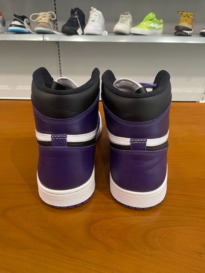 Preowned Air Jordan 1 High Court Purple White