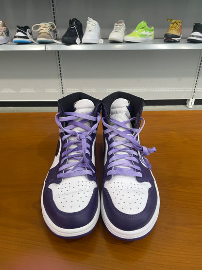 Preowned Air Jordan 1 High Court Purple White