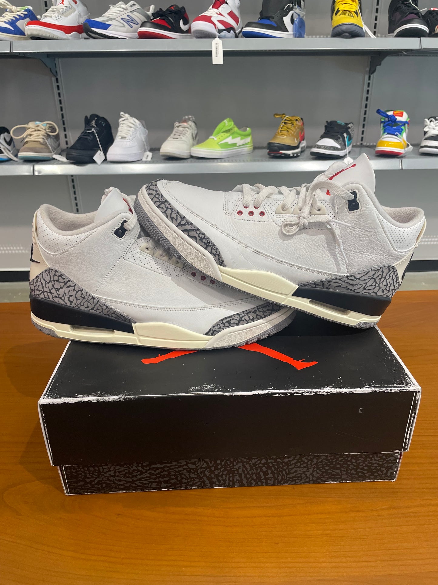 Preowned Air Jordan 3 White Cement Reimagined