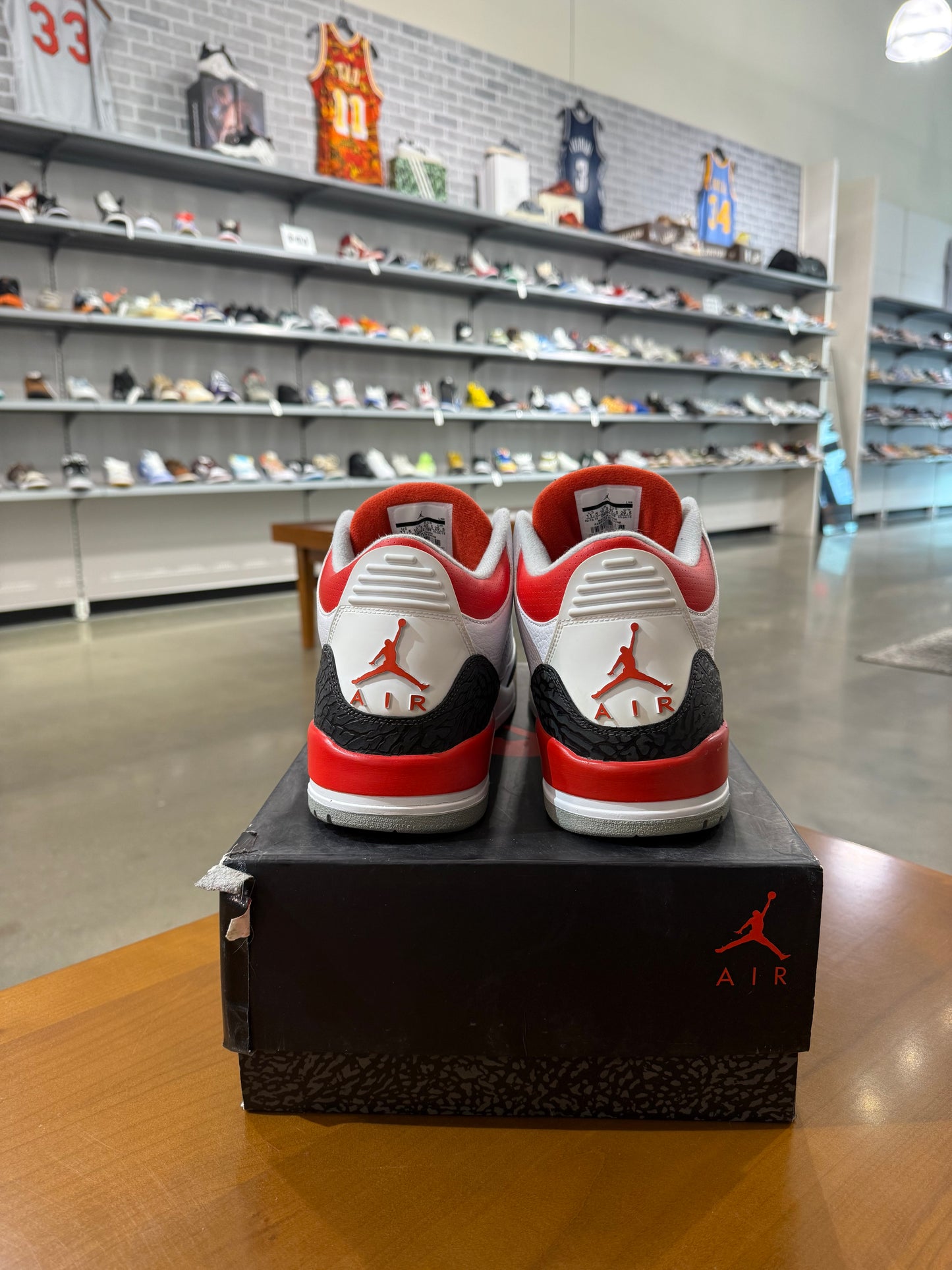 Preowned Air Jordan 3 Fire Red 2013