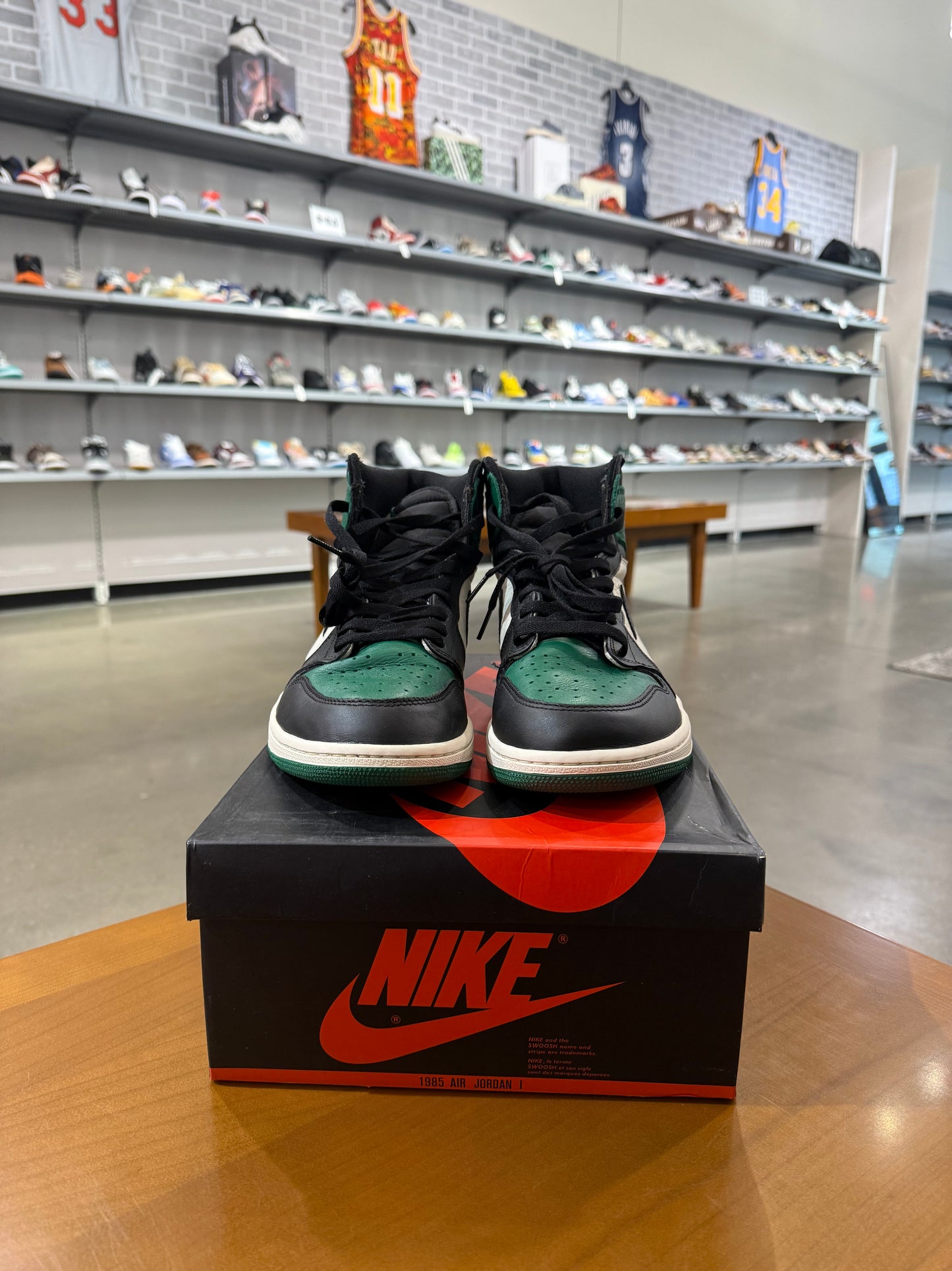 Preowned Air Jordan 1 Pine Green