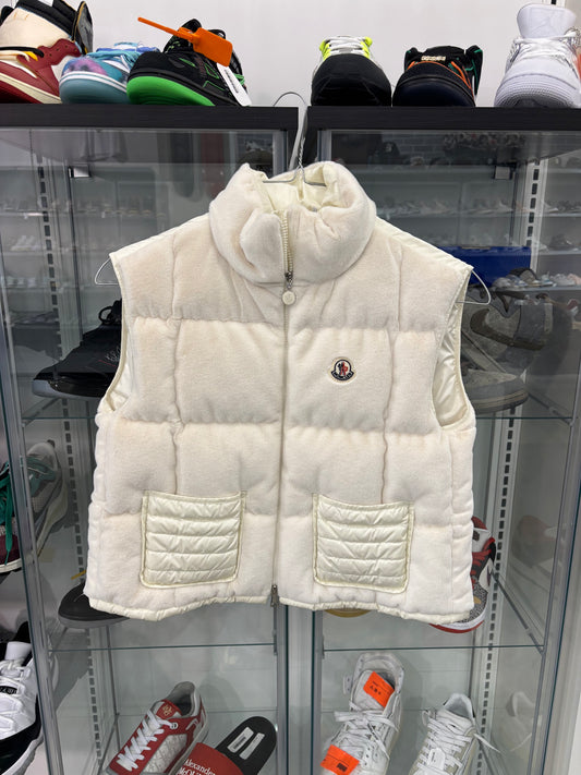Preowned Moncler Arques Down Gilet Vest White