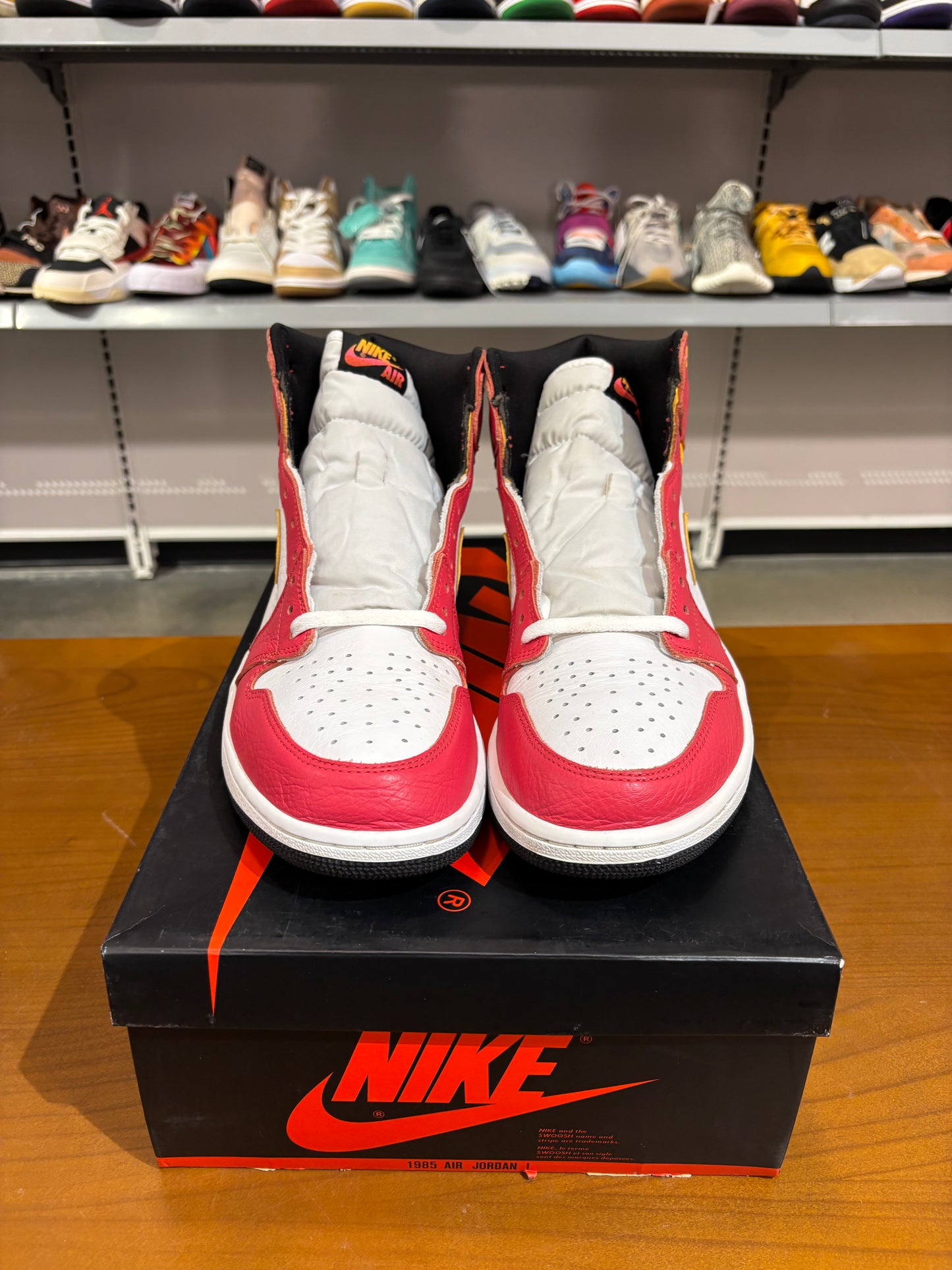 Preowned Air Jordan 1 Light Fusion Red