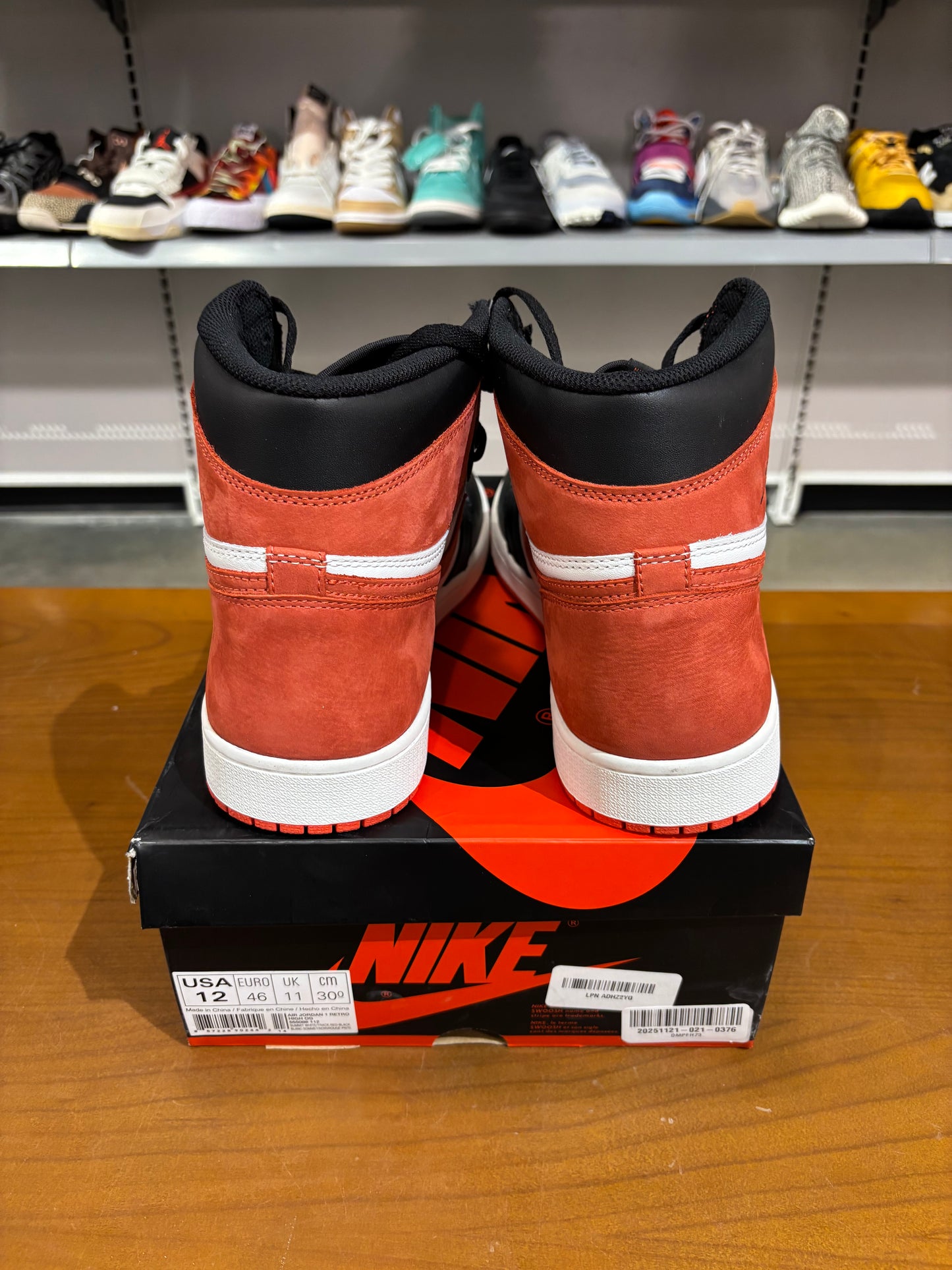 Preowned Air Jordan 1 Track Red