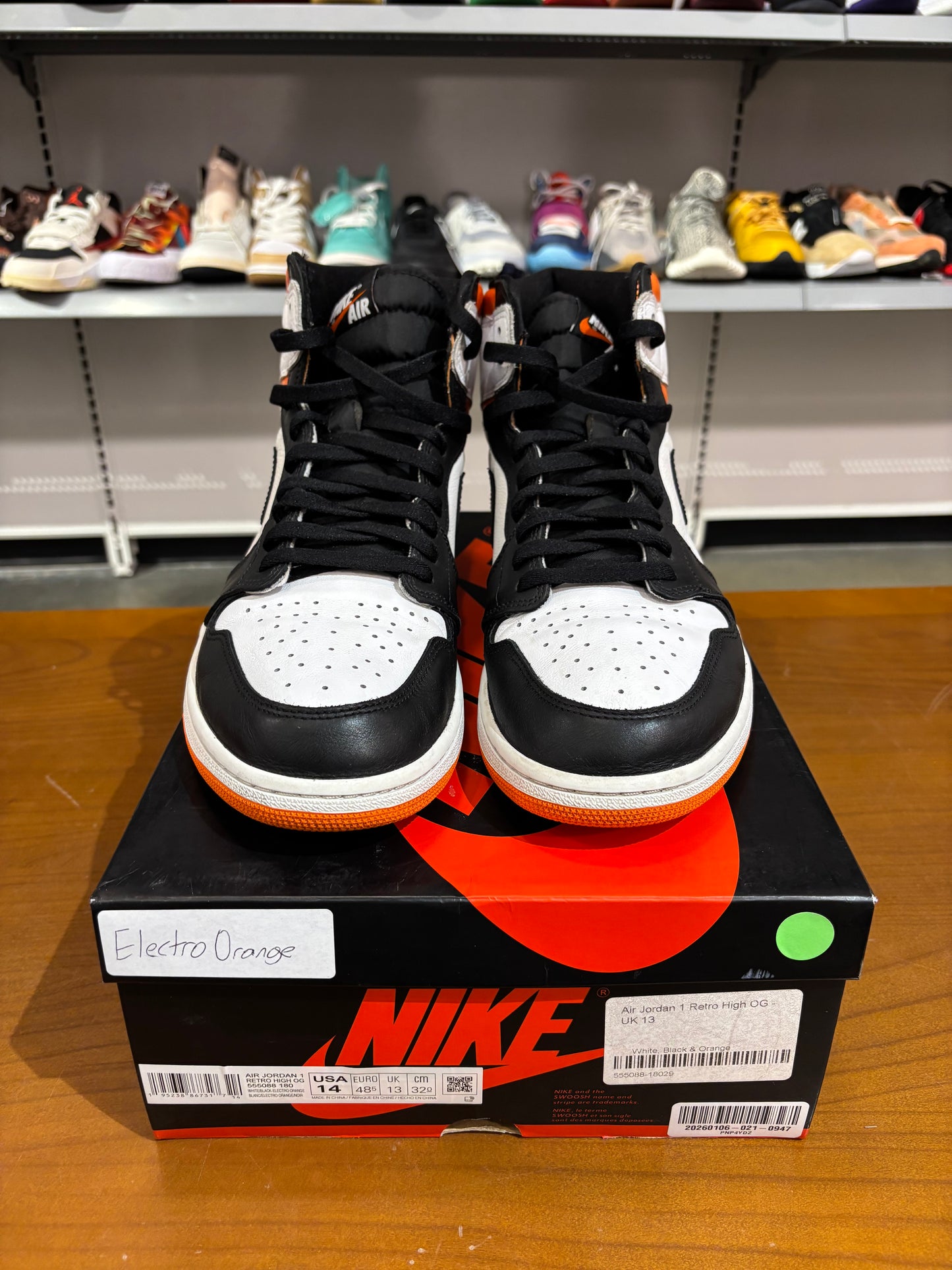 Preowned Air Jordan 1 Electro Orange