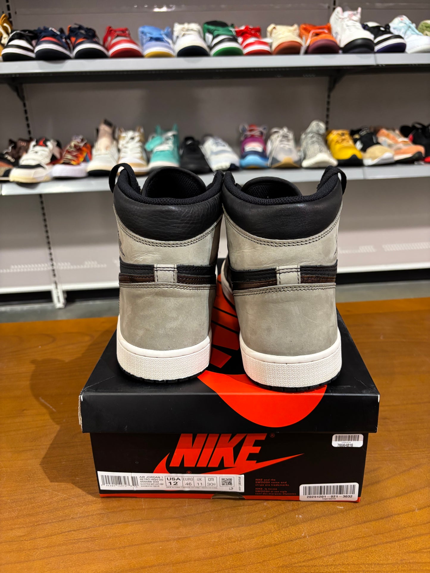 Preowned Air Jordan 1 Light Army Rust Shadow Patina