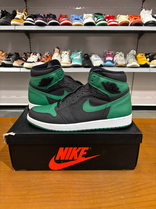 Preowned Air Jordan 1 Pine Green Black