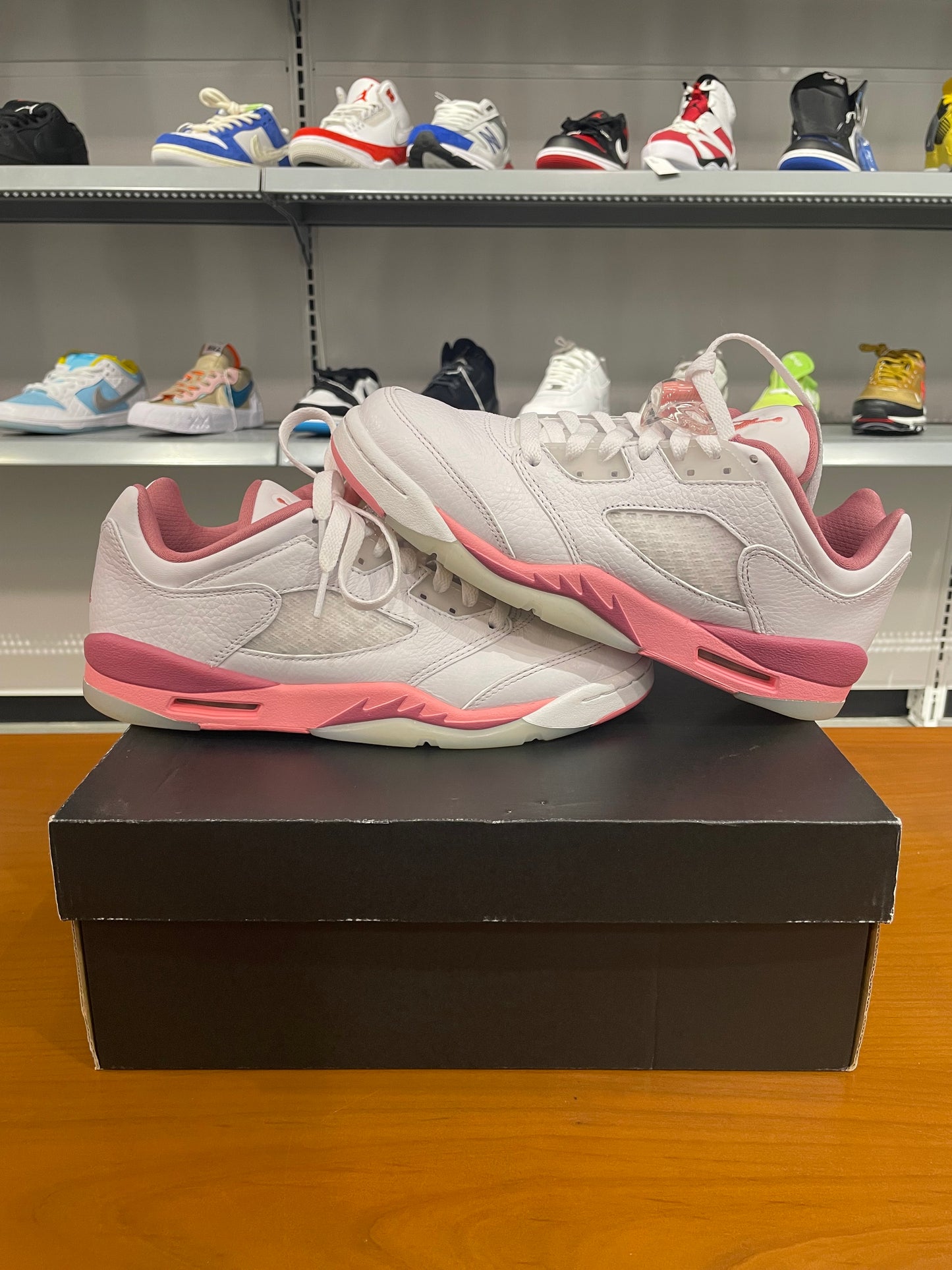 Preowned Air Jordan 5 Low Crafted For Her Desert Berry