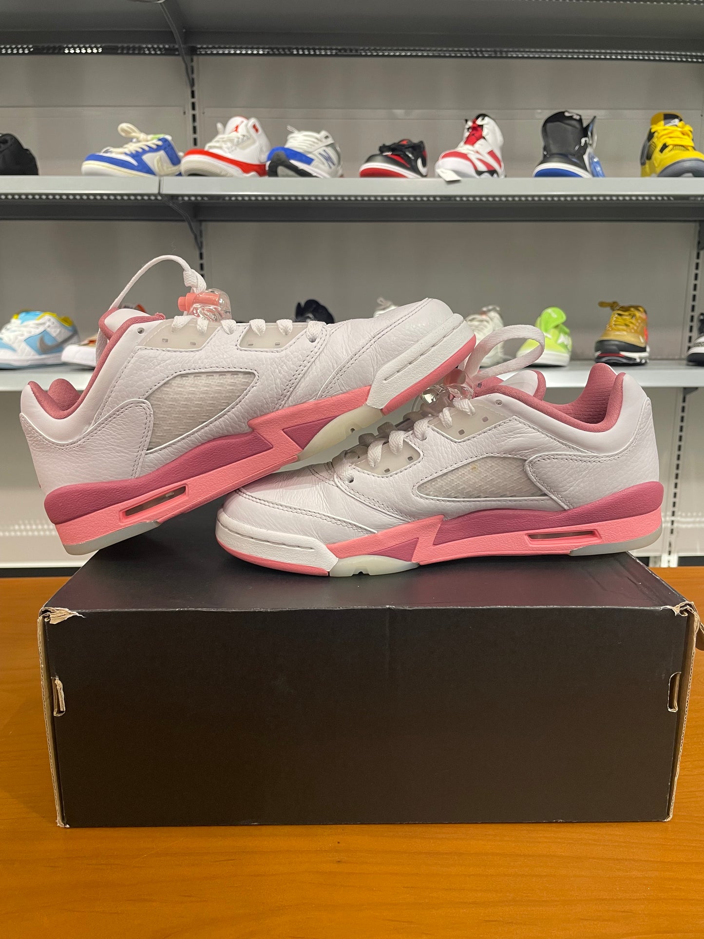 Preowned Air Jordan 5 Low Crafted For Her Desert Berry