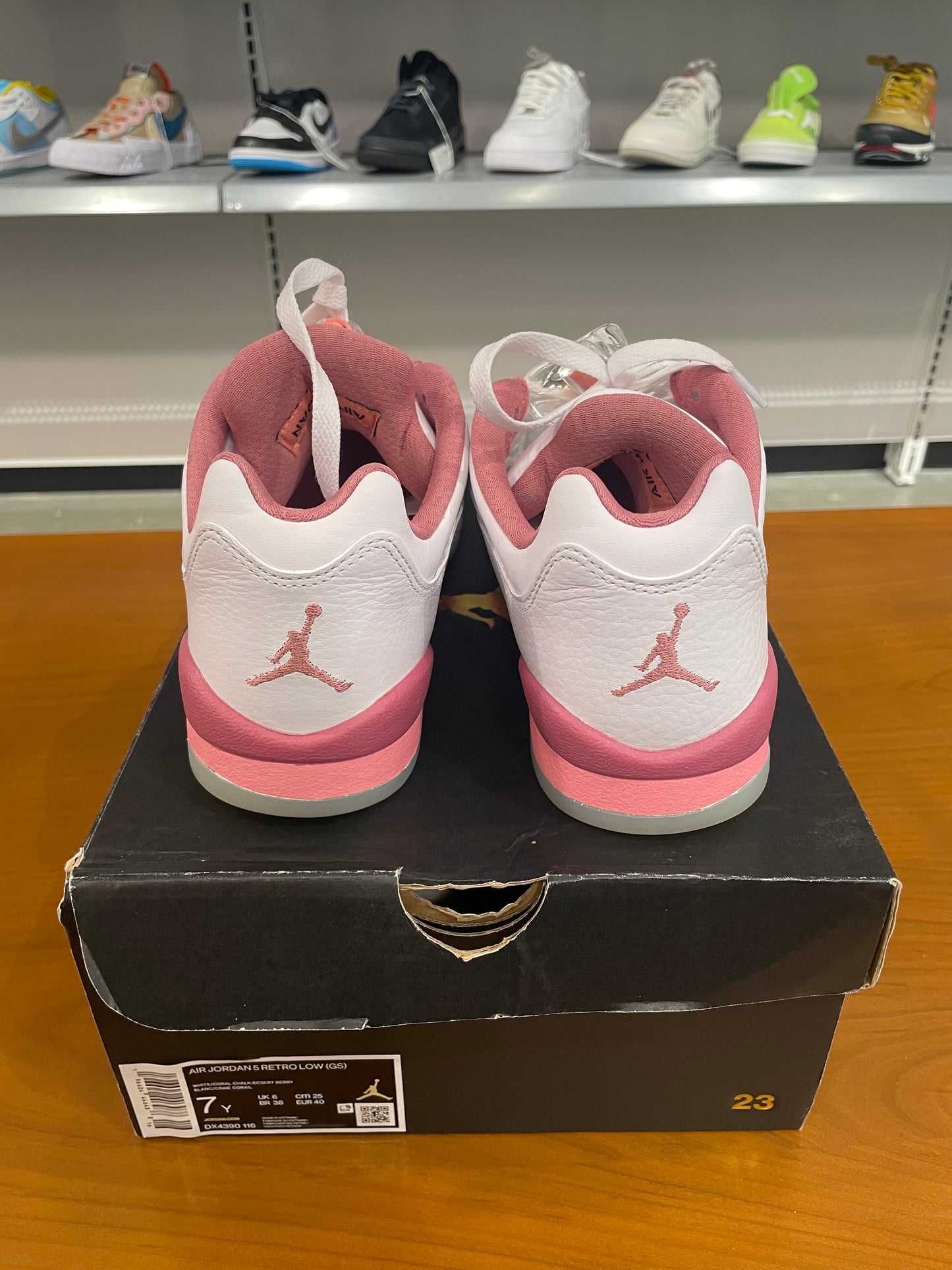 Preowned Air Jordan 5 Low Crafted For Her Desert Berry