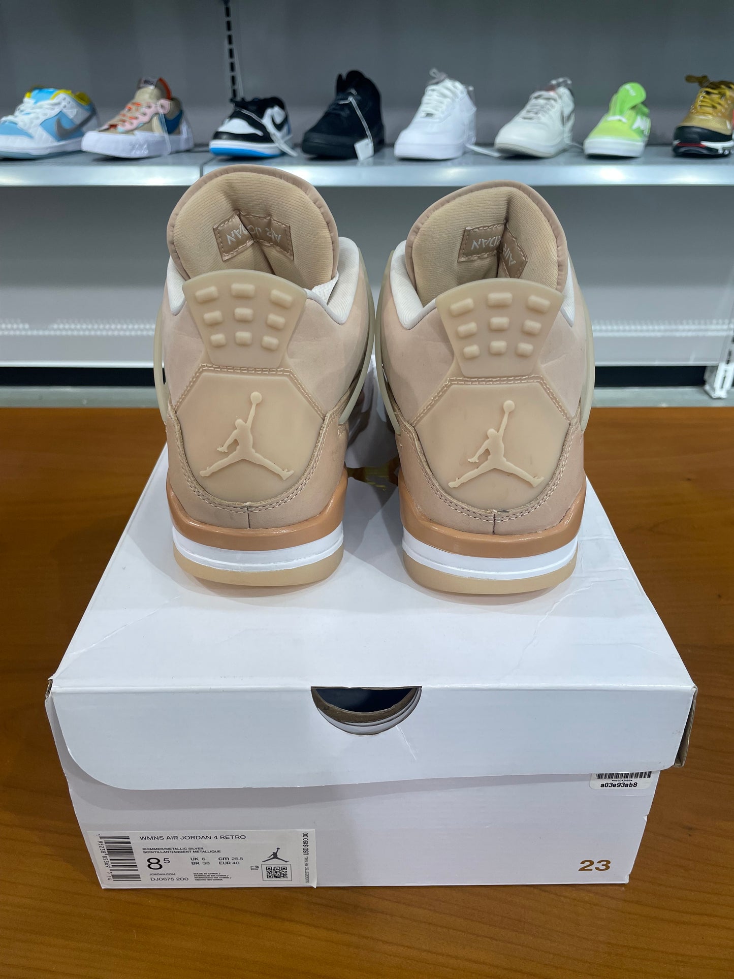 Preowned Air Jordan 4 Shimmer