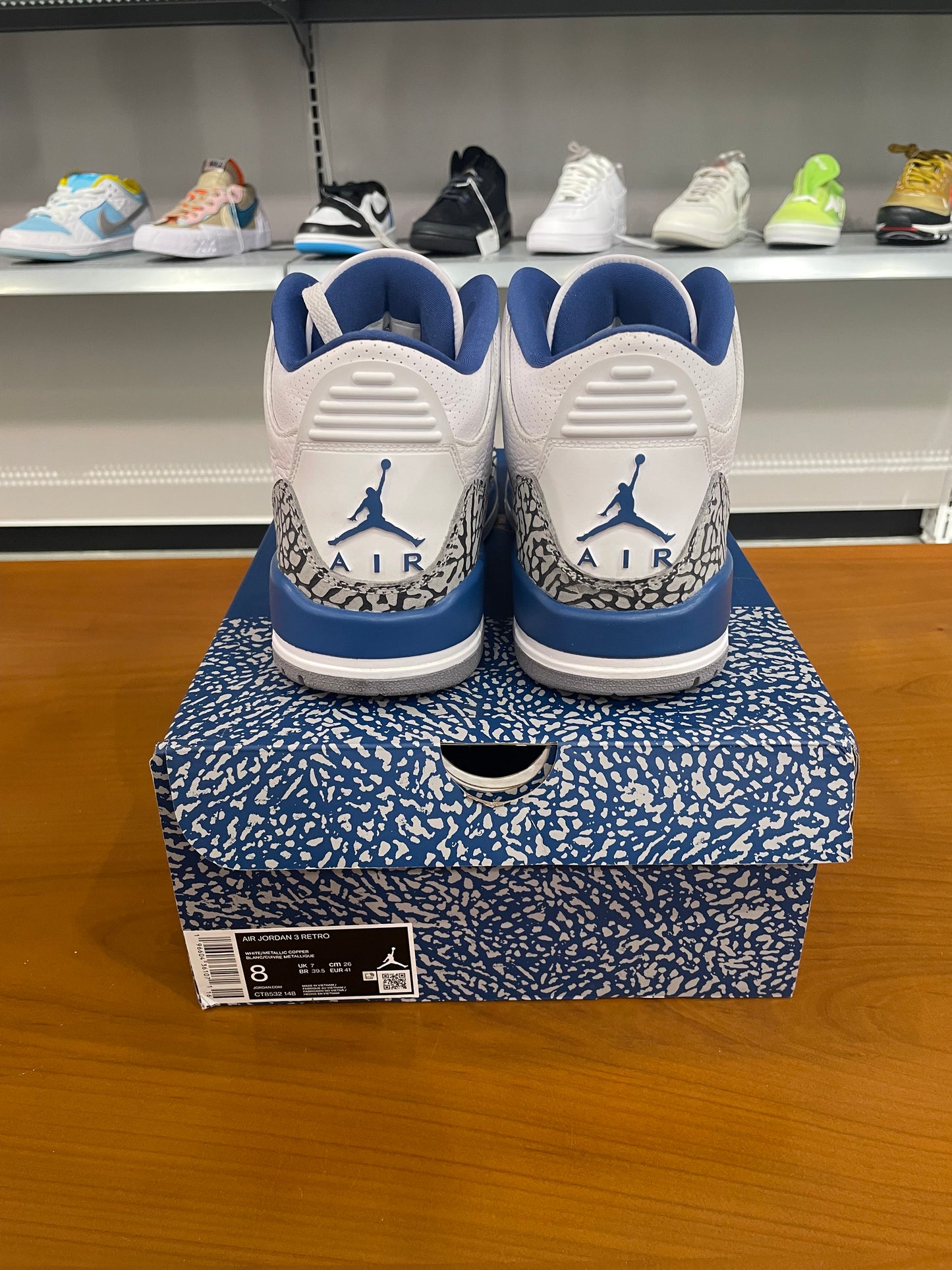 Preowned Air Jordan 3 Wizards