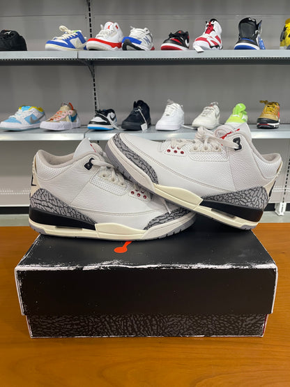 Preowned Air Jordan 3 White Cement Reimagined