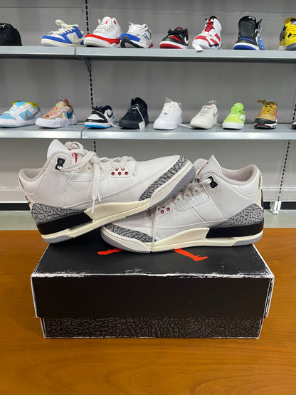 Preowned Air Jordan 3 White Cement Reimagined