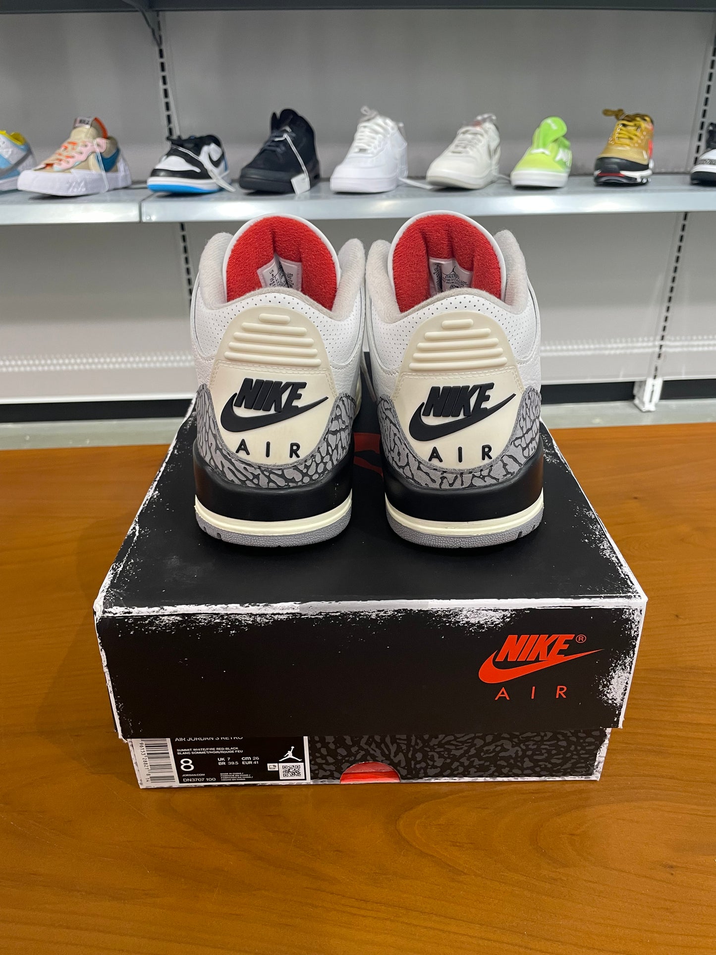 Preowned Air Jordan 3 White Cement Reimagined