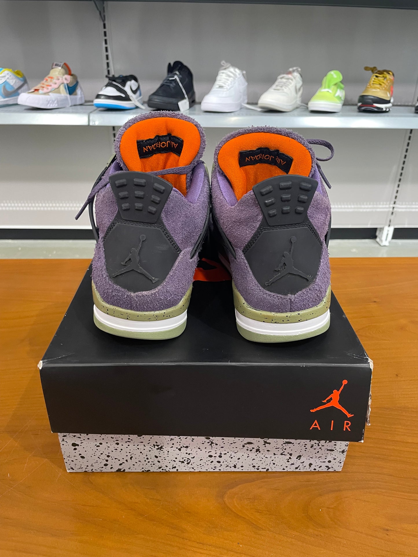 Preowned Air Jordan 4 Canyon Purple