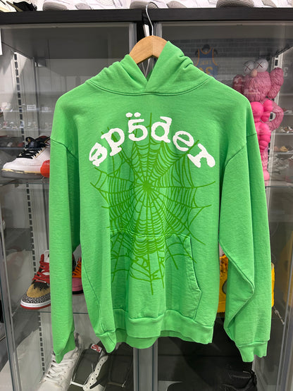 Sp5der Web Hoodie Slime Green