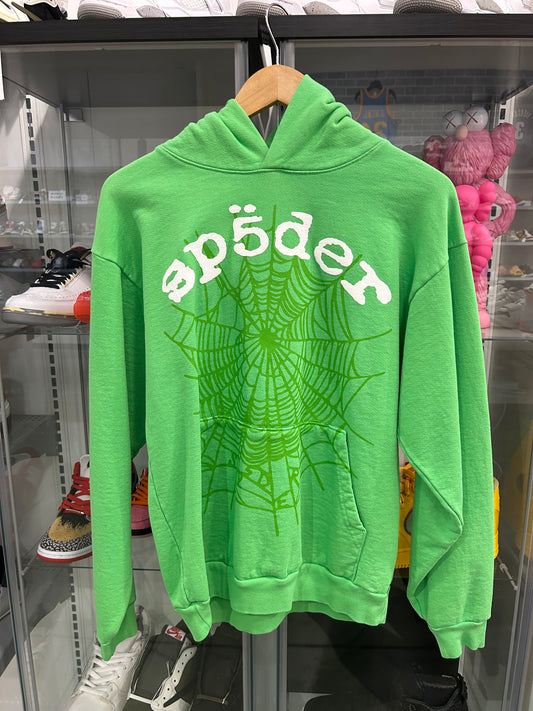 Sp5der Web Hoodie Slime Green