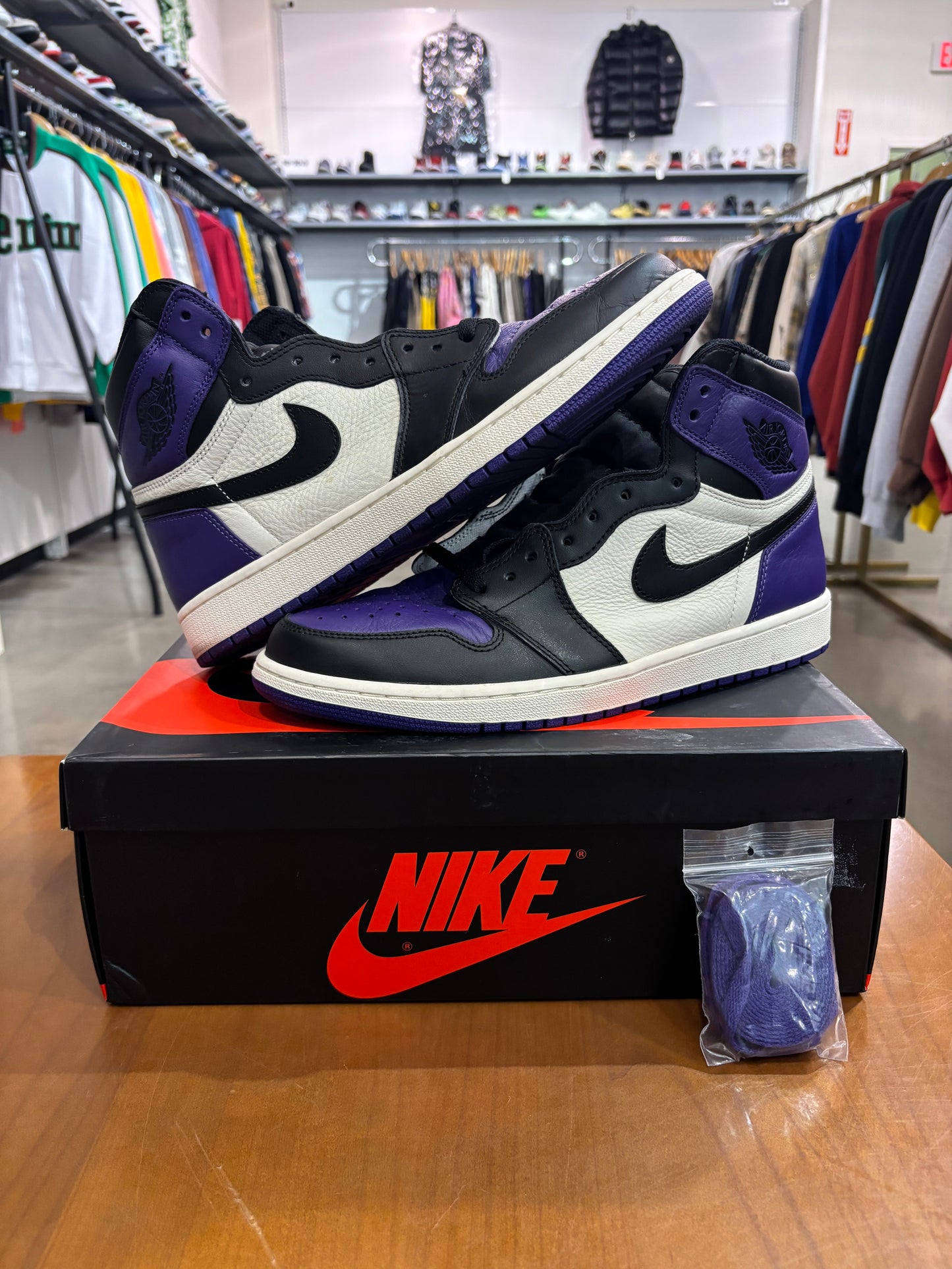 Preowned Air Jordan 1 Court Purple