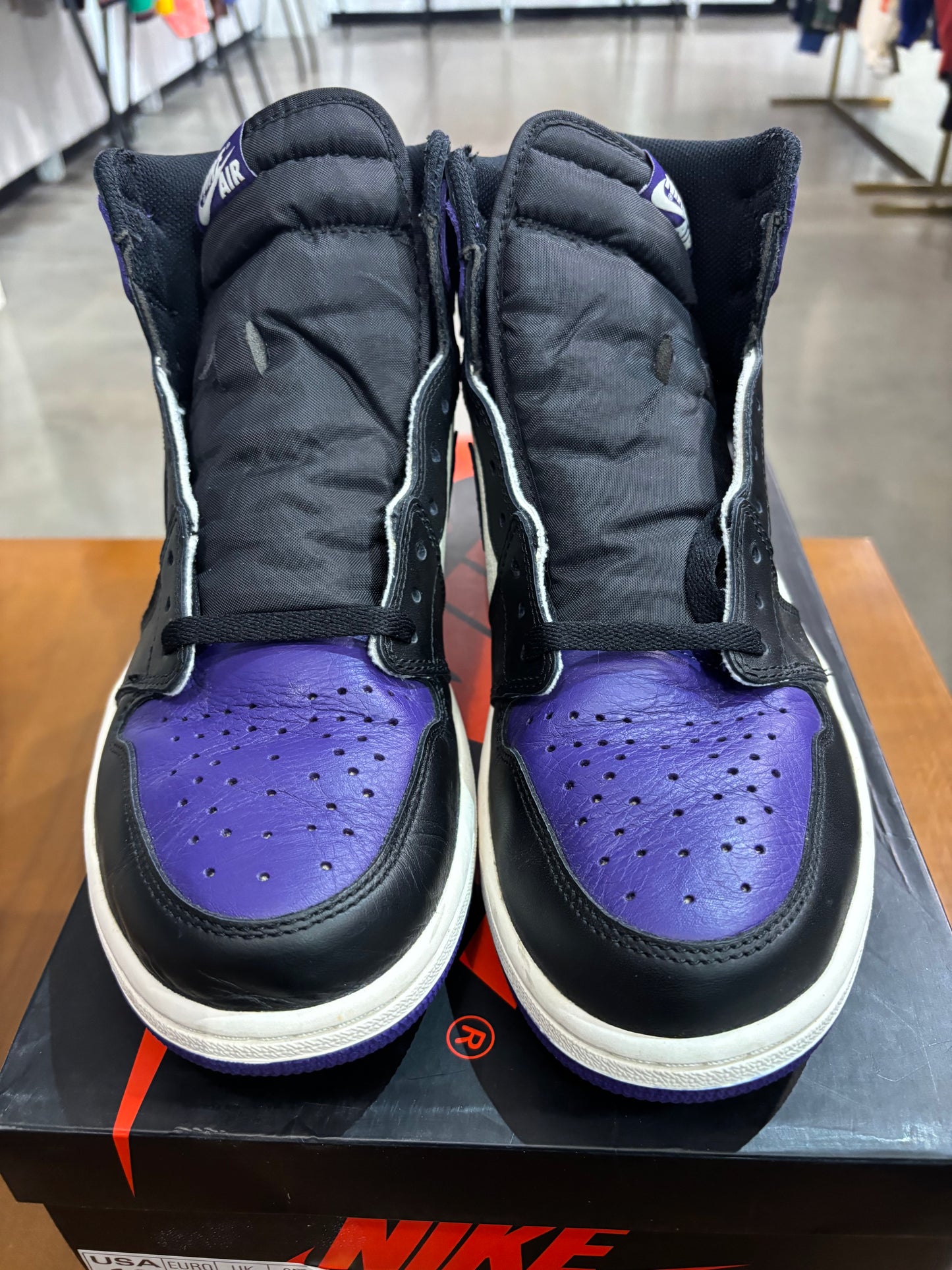 Preowned Air Jordan 1 Court Purple