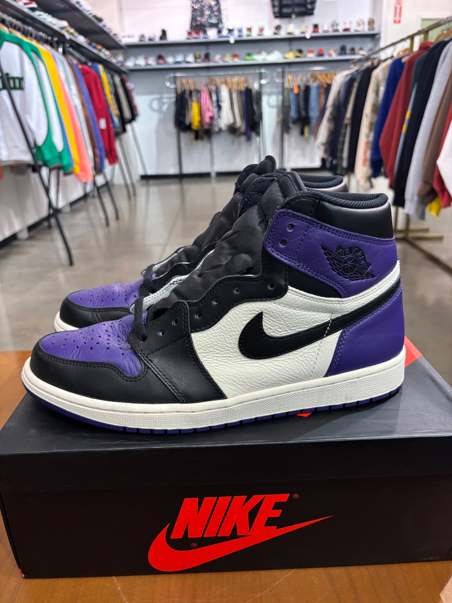 Preowned Air Jordan 1 Court Purple