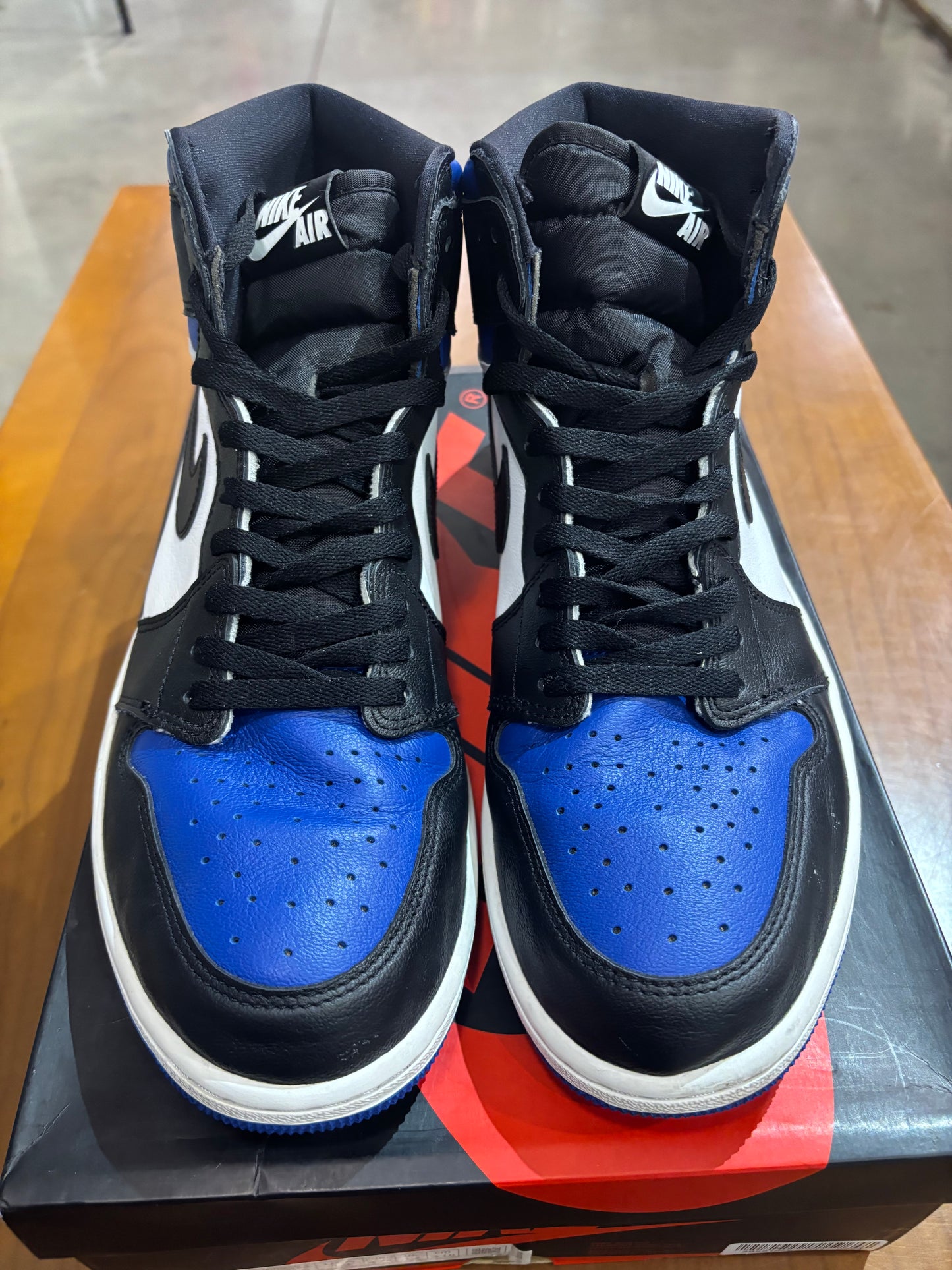 Preowned Air Jordan 1 Royal Toe