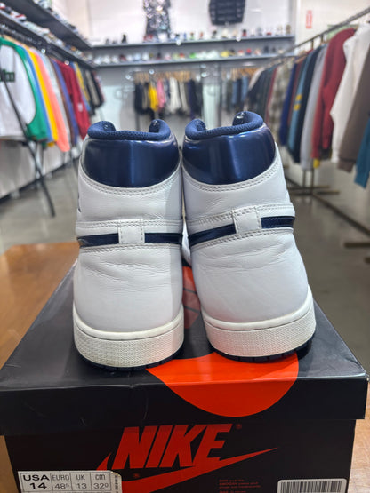 Preowned Air Jordan 1 Metallic Navy
