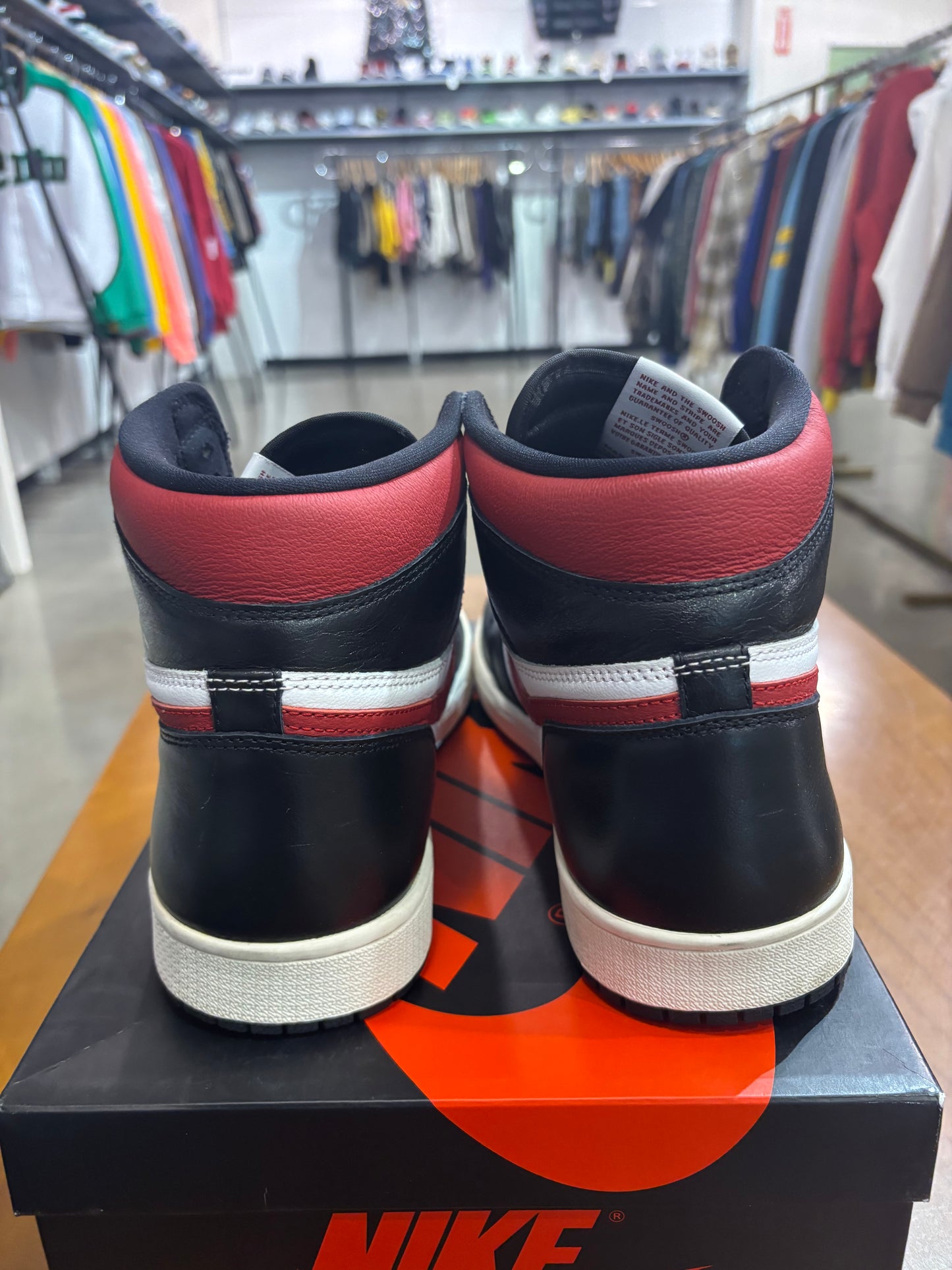Preowned Air Jordan 1 Black Gym Red