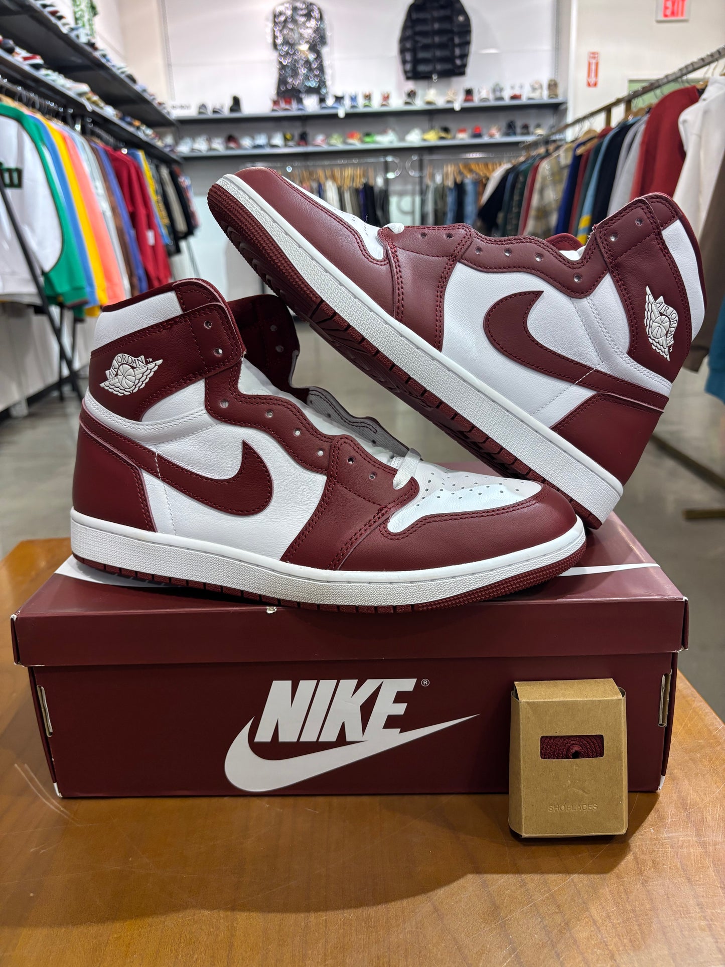 Preowned Air Jordan 1 Artisinal Team Red
