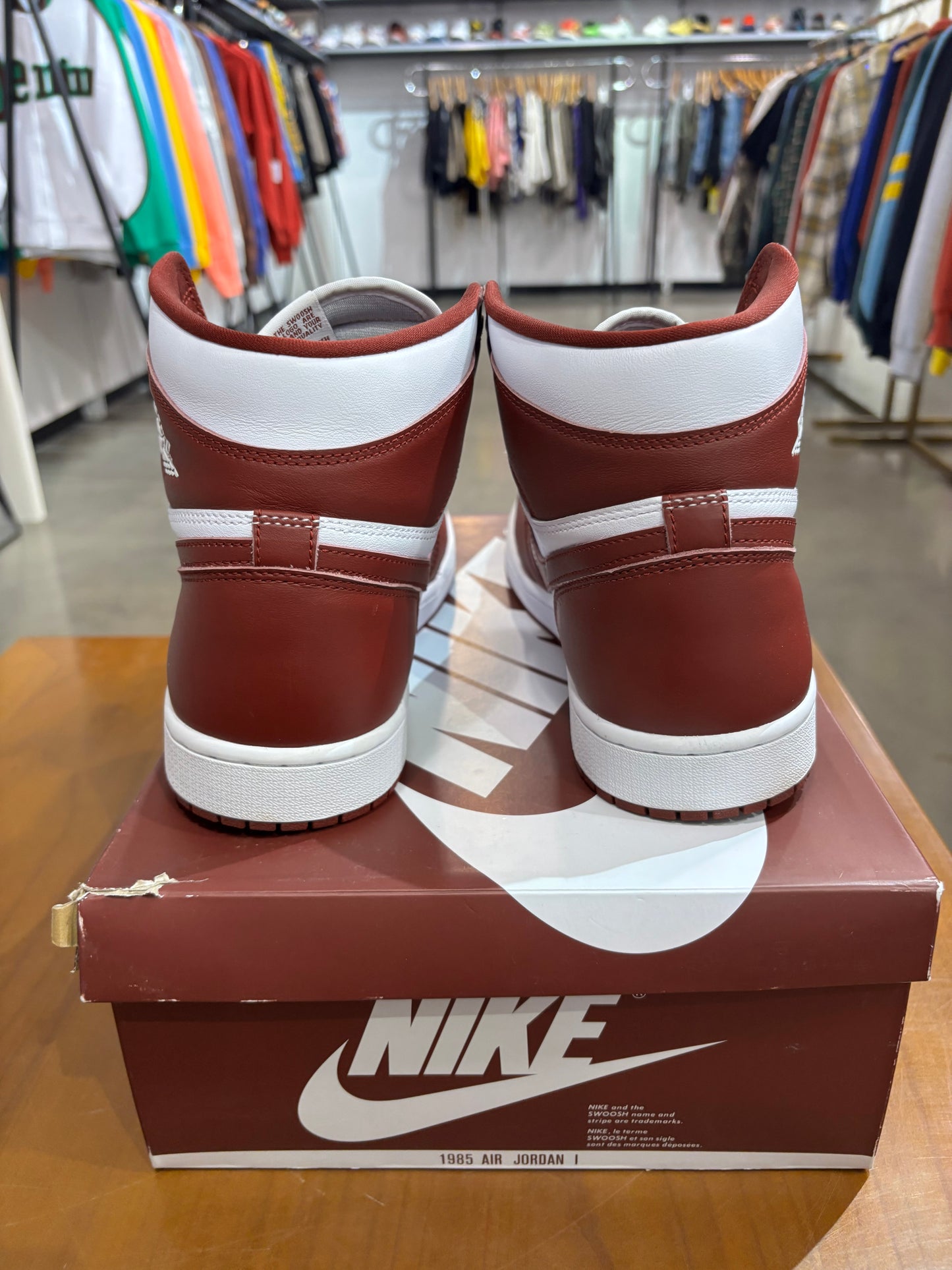 Preowned Air Jordan 1 Artisinal Team Red