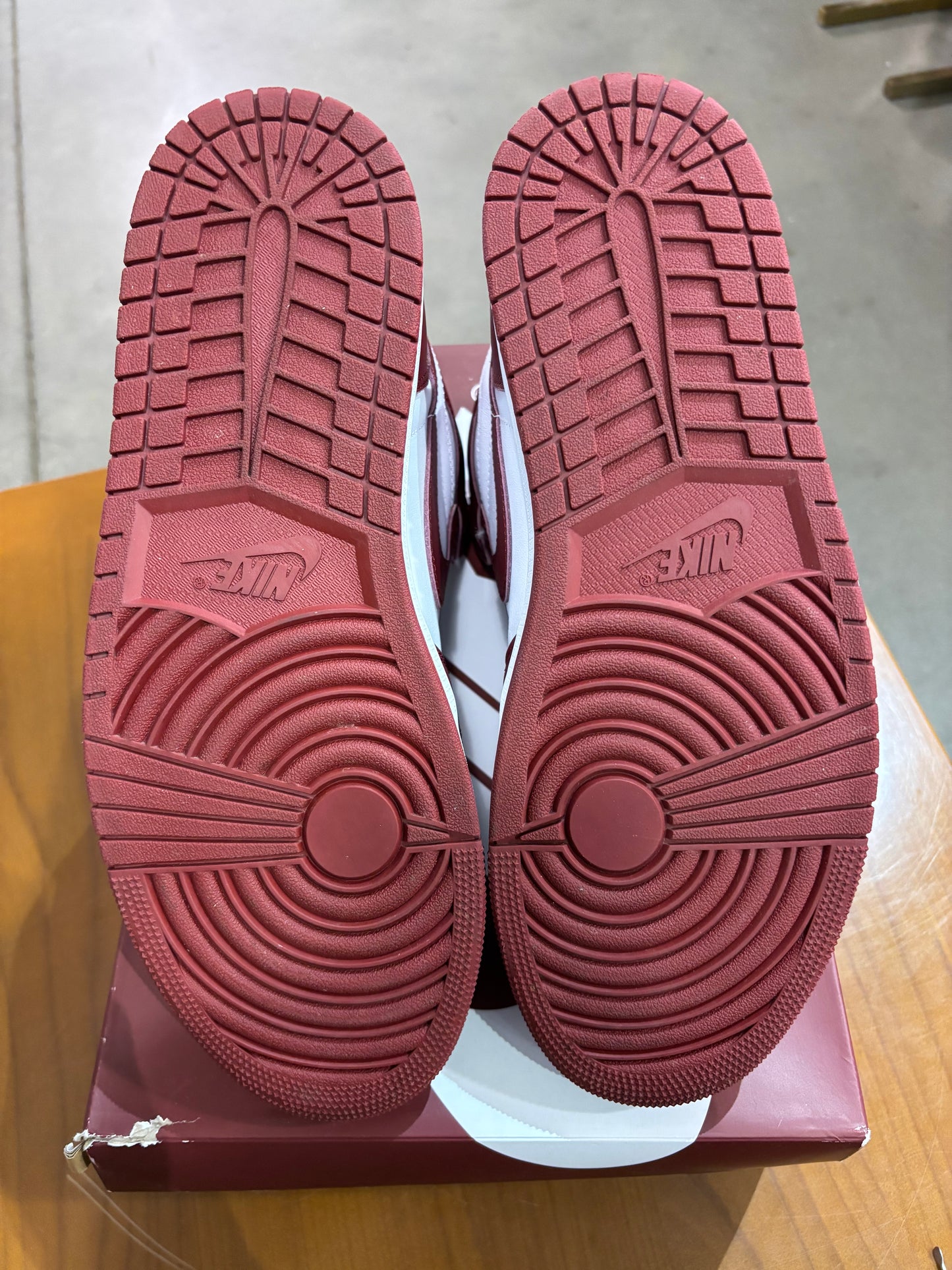 Preowned Air Jordan 1 Artisinal Team Red