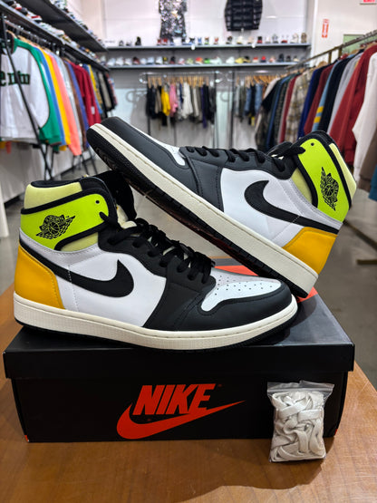 Air Jordan 1 White Black Volt University Gold