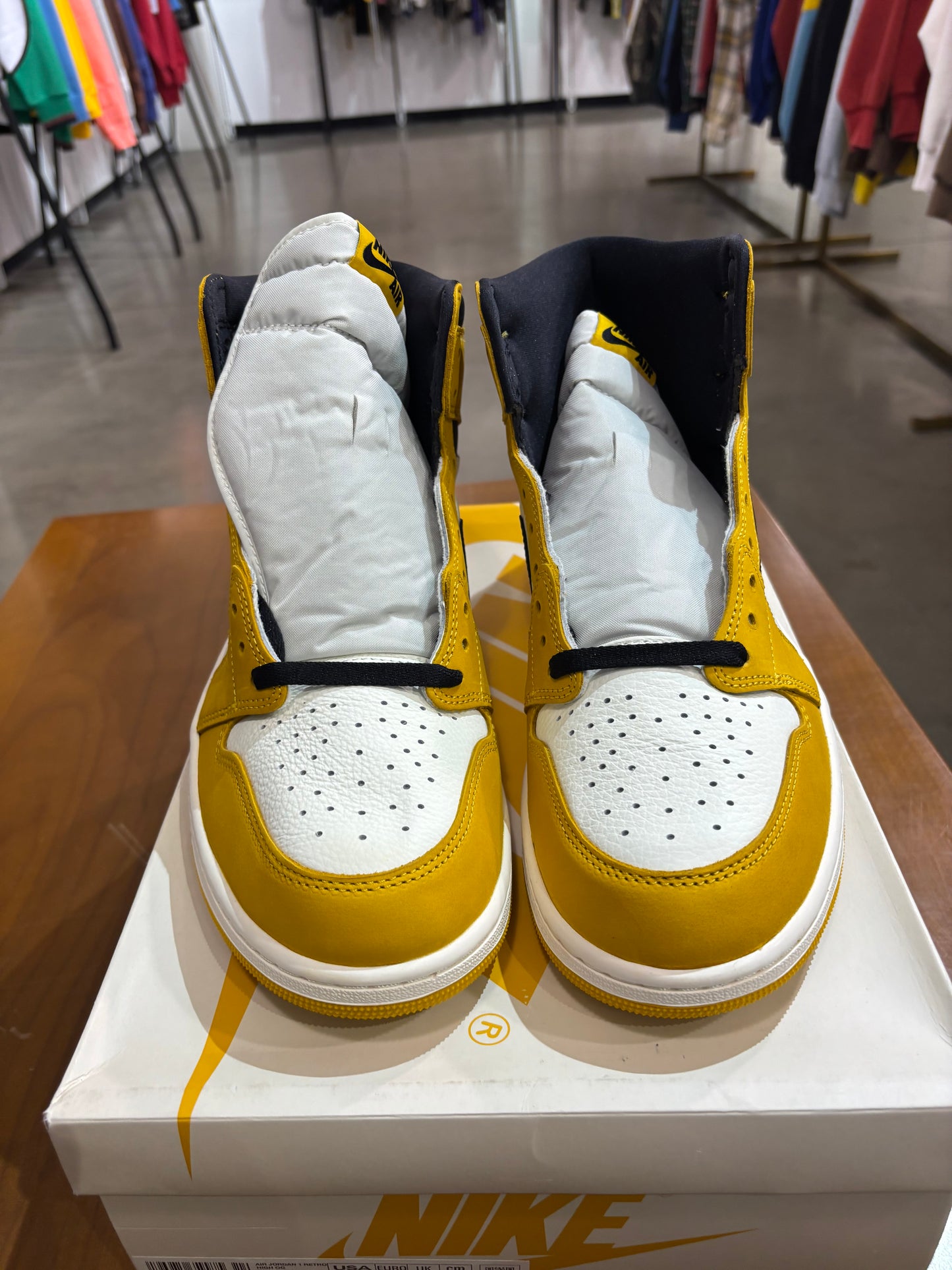 Preowned Air Jordan 1 Yellow Ochre