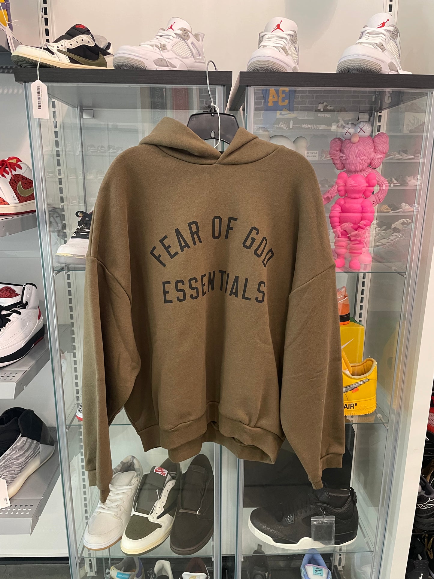 Fear of God Essentials Hoodie Olive