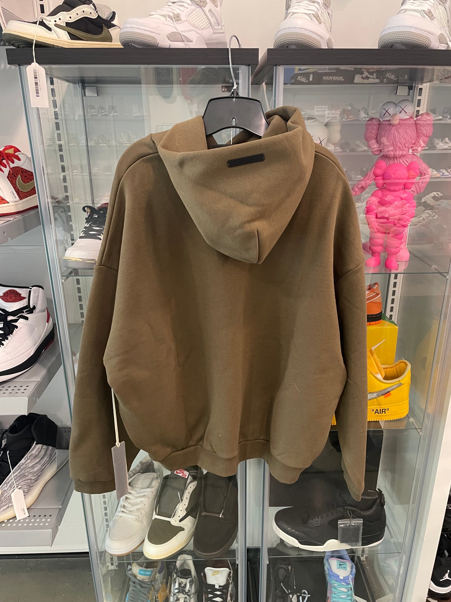 Fear of God Essentials Hoodie Olive