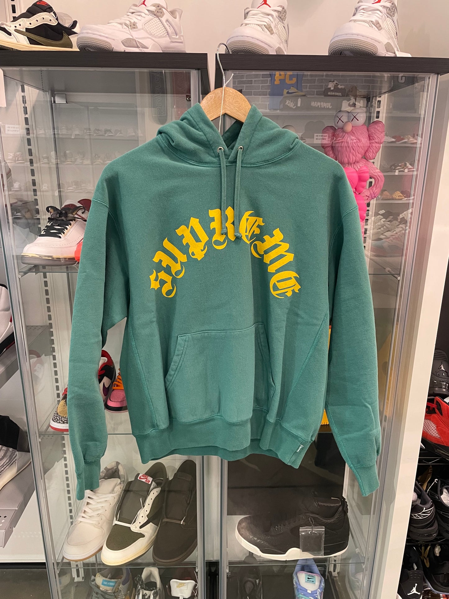 Supreme Printed Arc Hooded Sweatshirt Light Green