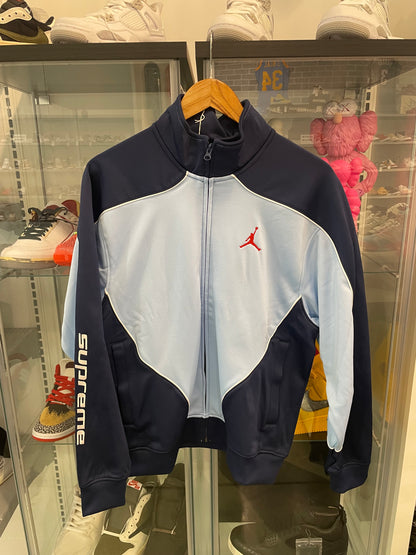 Supreme Air Jordan Tricot Track Jacket Light Blue