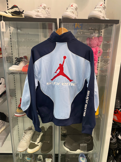 Supreme Air Jordan Tricot Track Jacket Light Blue