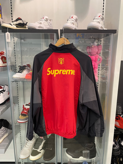 Supreme S Logo Track Jacket Black Red