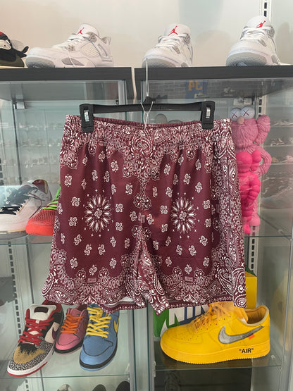 Bravest Studio Shorts Burgundy Paisley