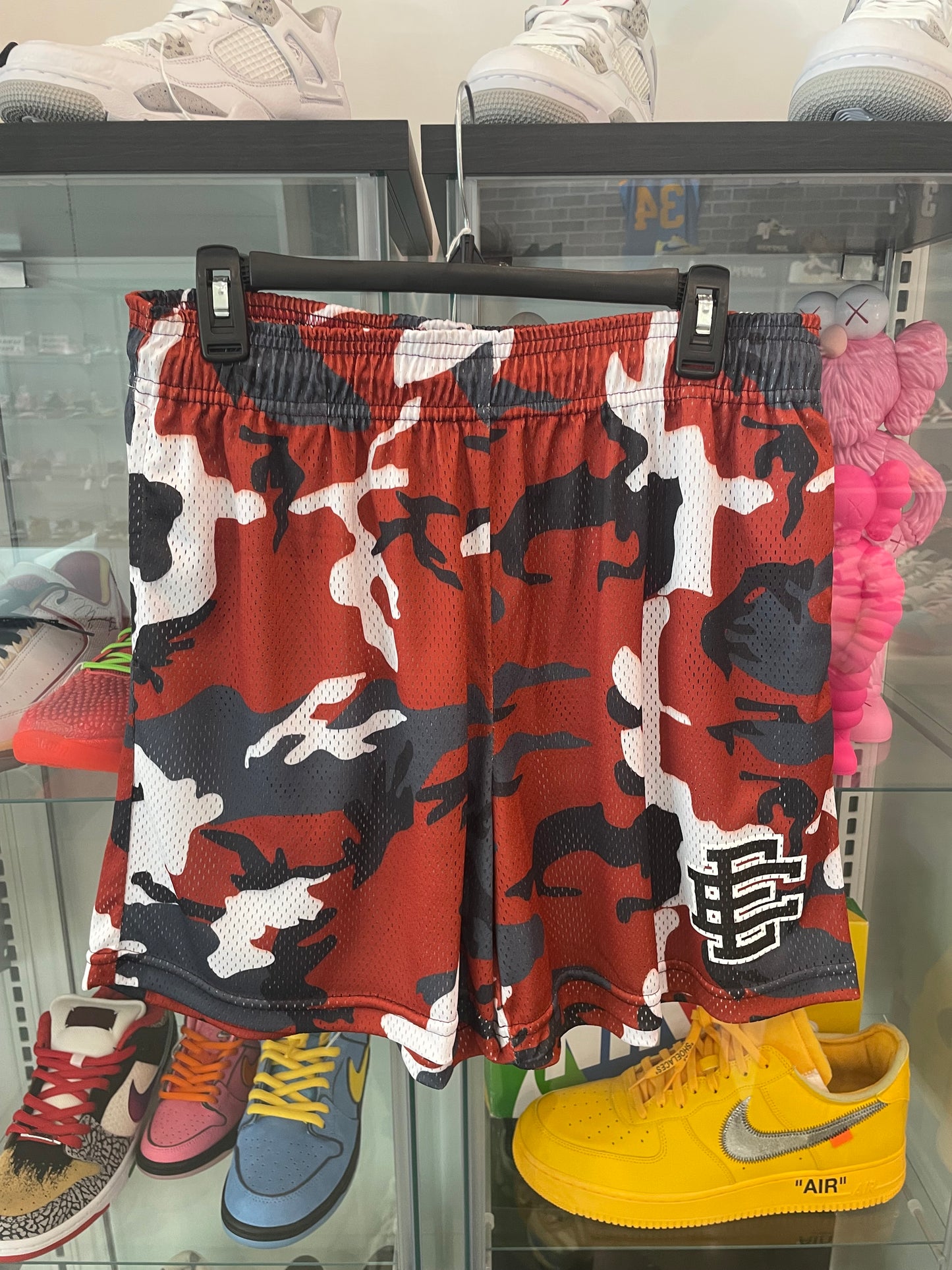 Eric Emanuel Red Camo Shorts