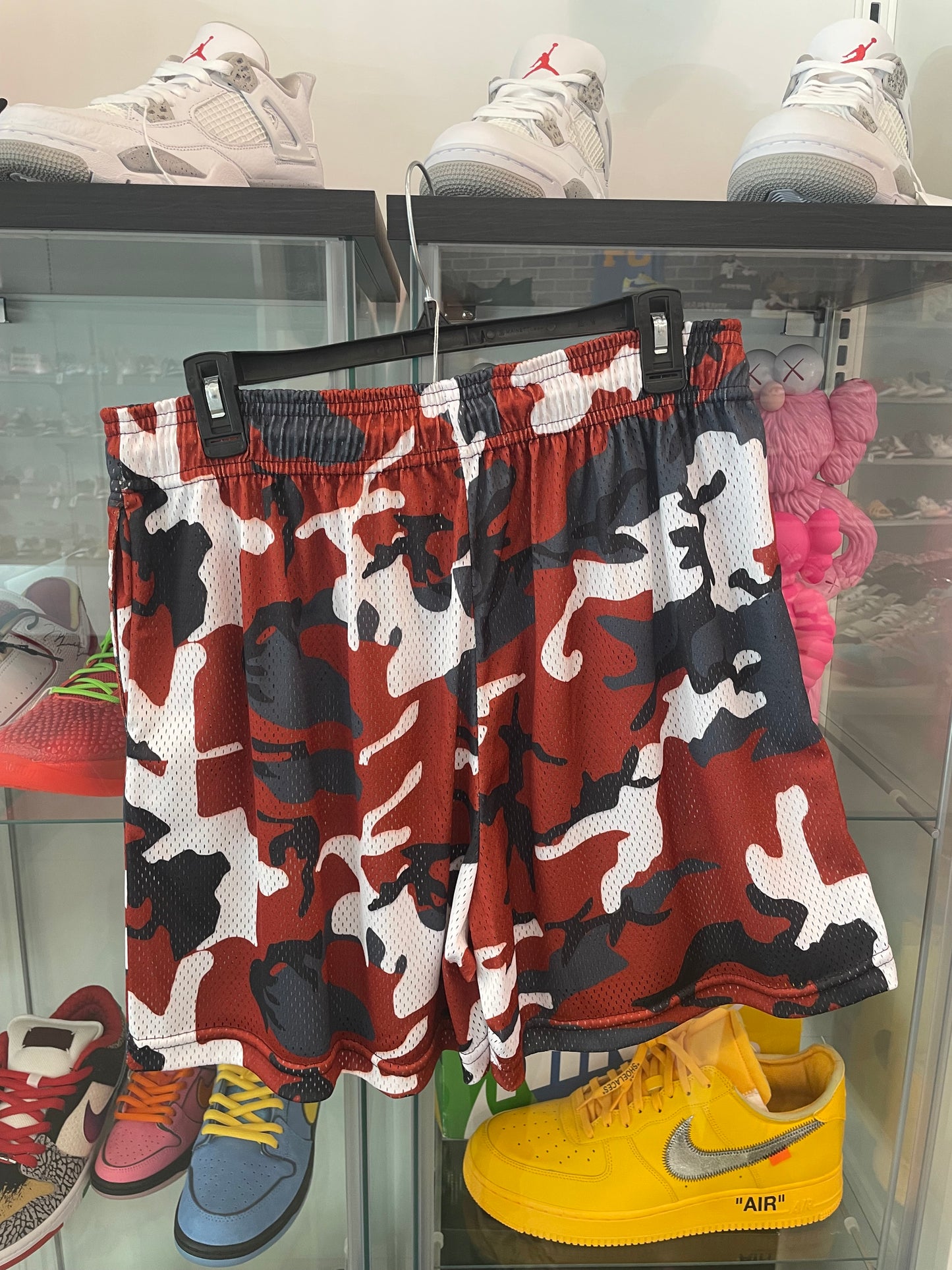 Eric Emanuel Red Camo Shorts