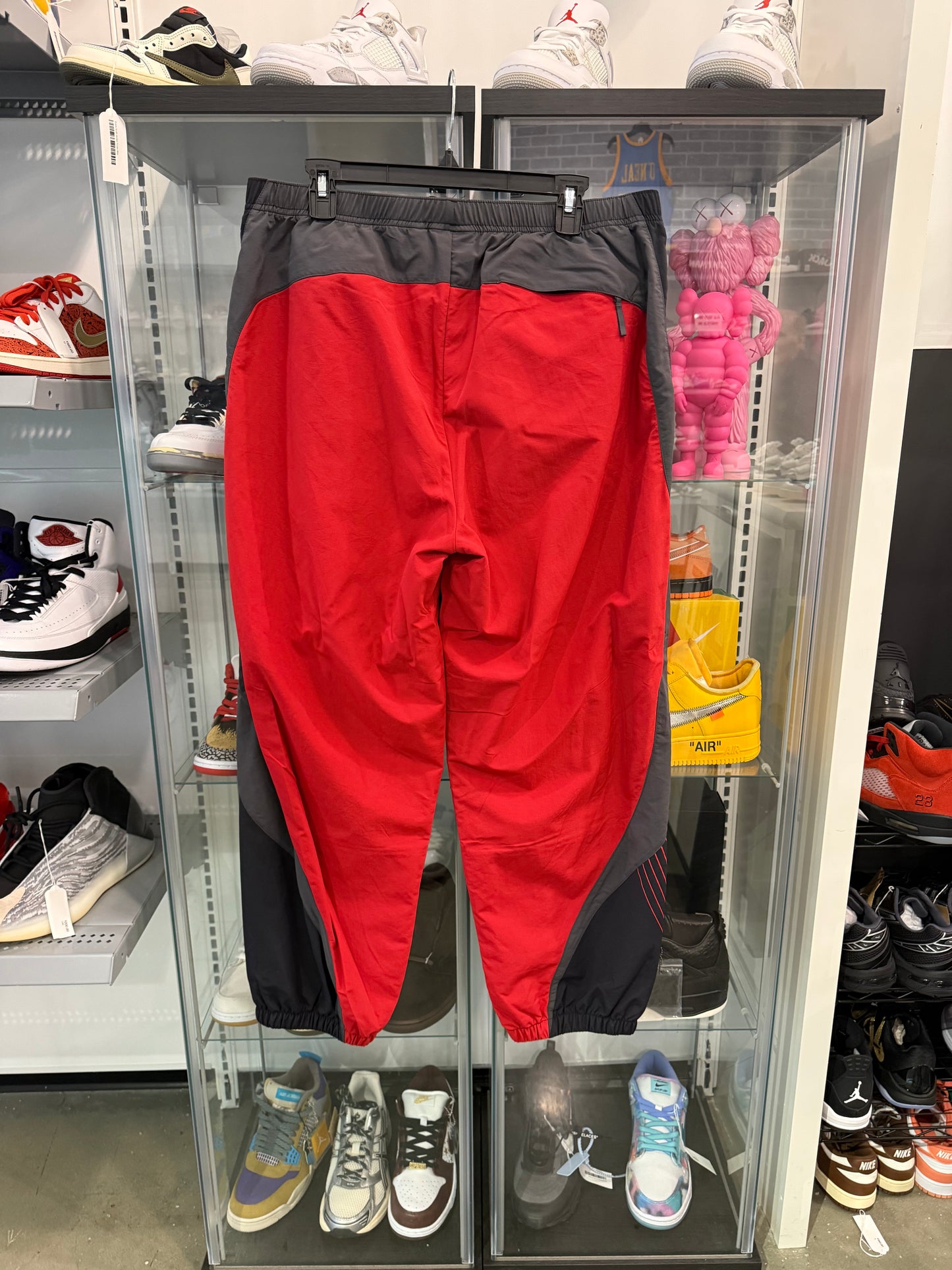 Supreme S Logo Track Pants Black Red