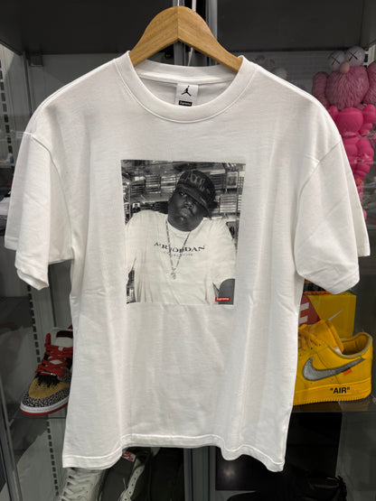 Supreme Air Jordan Biggie Tee White