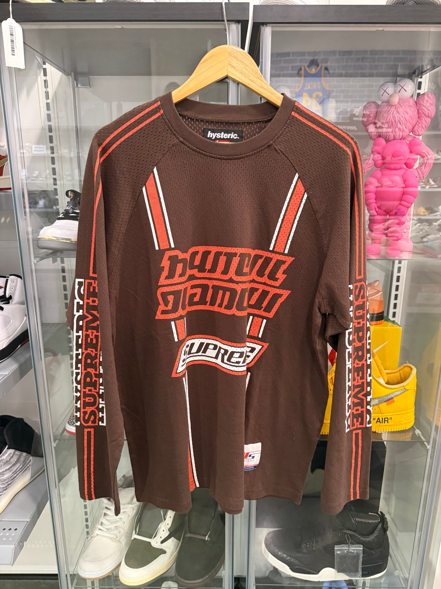 Supreme Hysteric Mesh L/S Brown