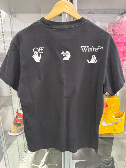 Preowned Off White Tee Black