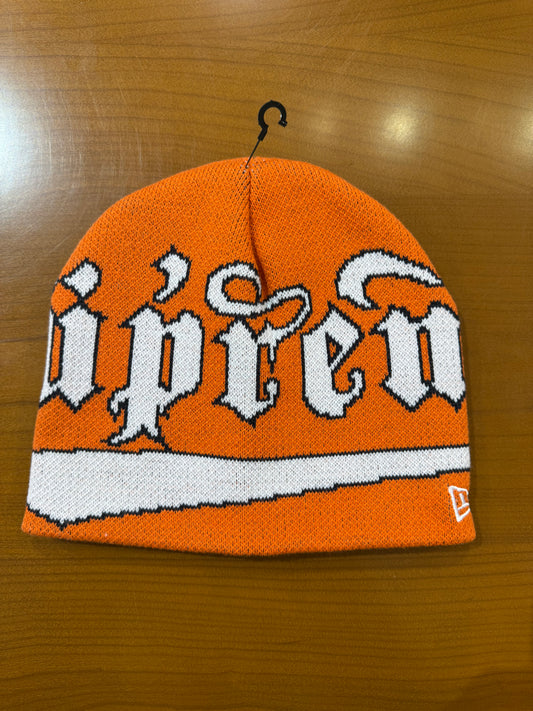 Supreme New Era Accent Beanie Orange