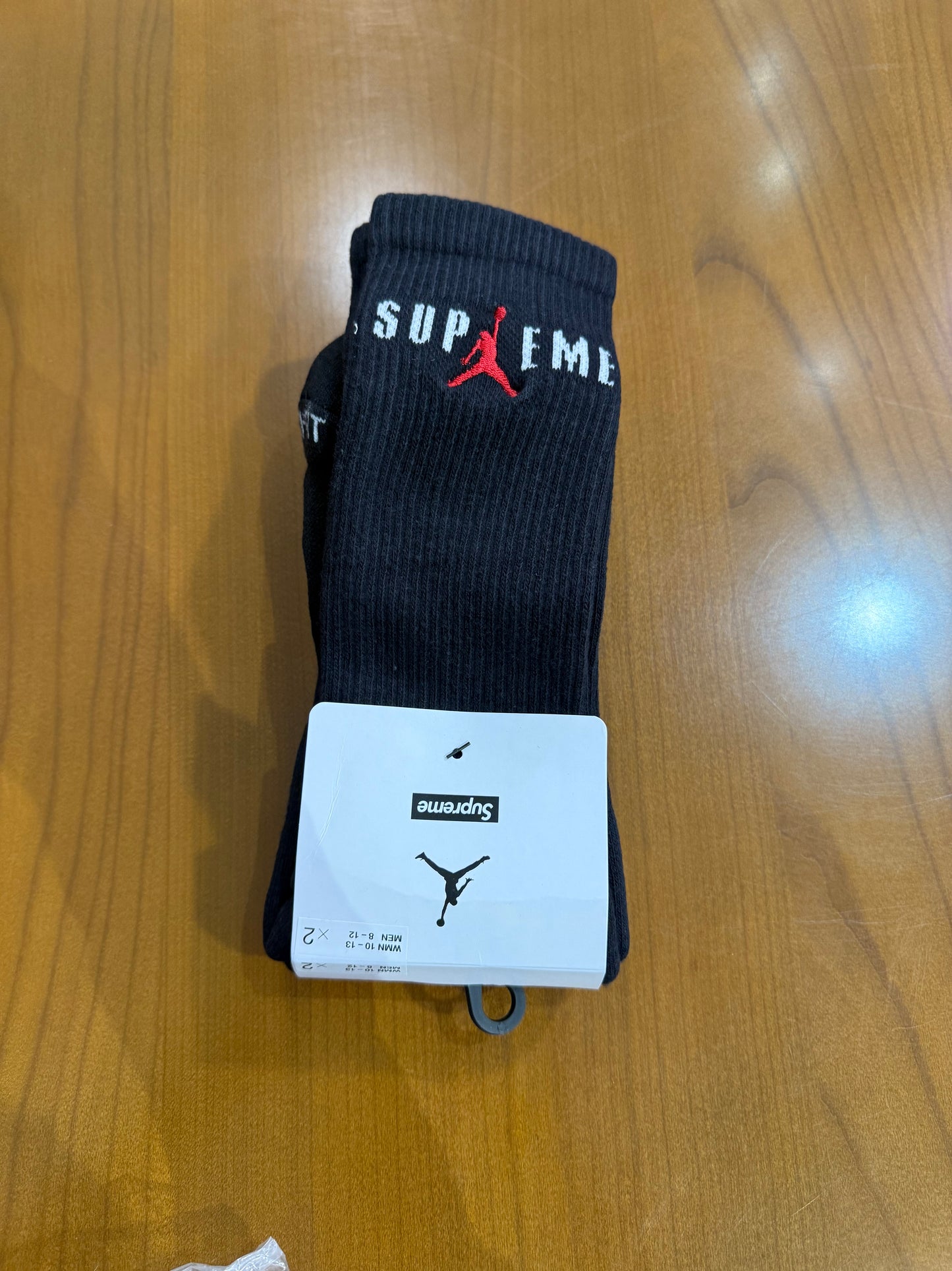 Supreme Air Jordan Socks Black