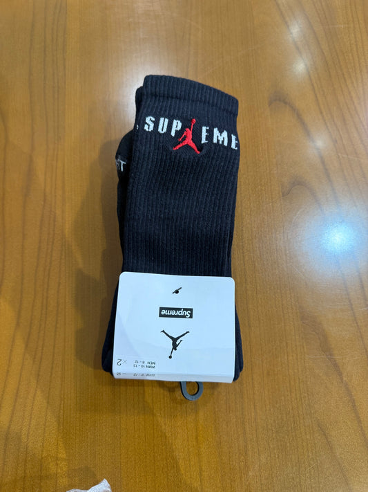 Supreme Air Jordan Socks Black