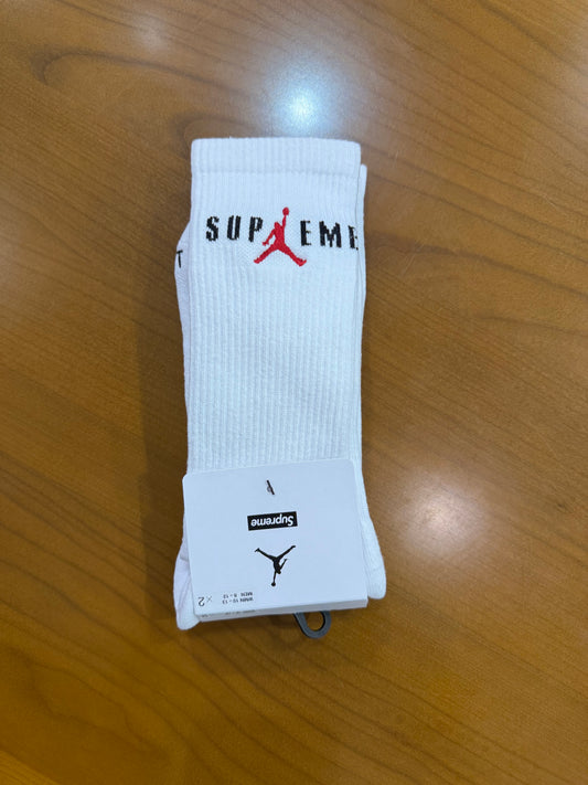 Supreme Air Jordan Socks White